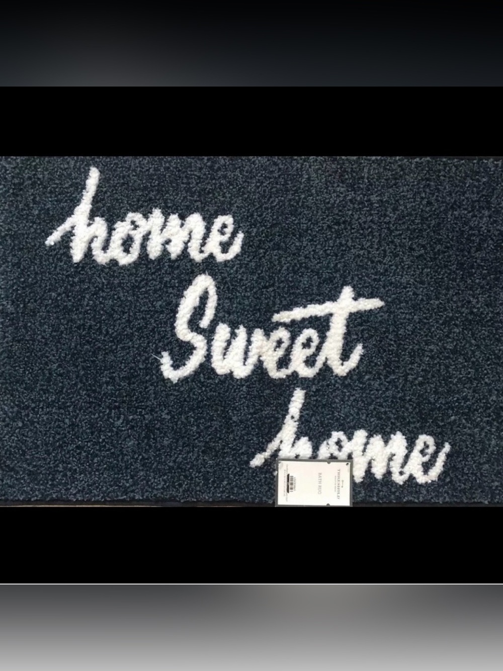 Threshold Bath Rug Blue Home Sweet Home 18” X 26” NWT Oeko-Tex Standard